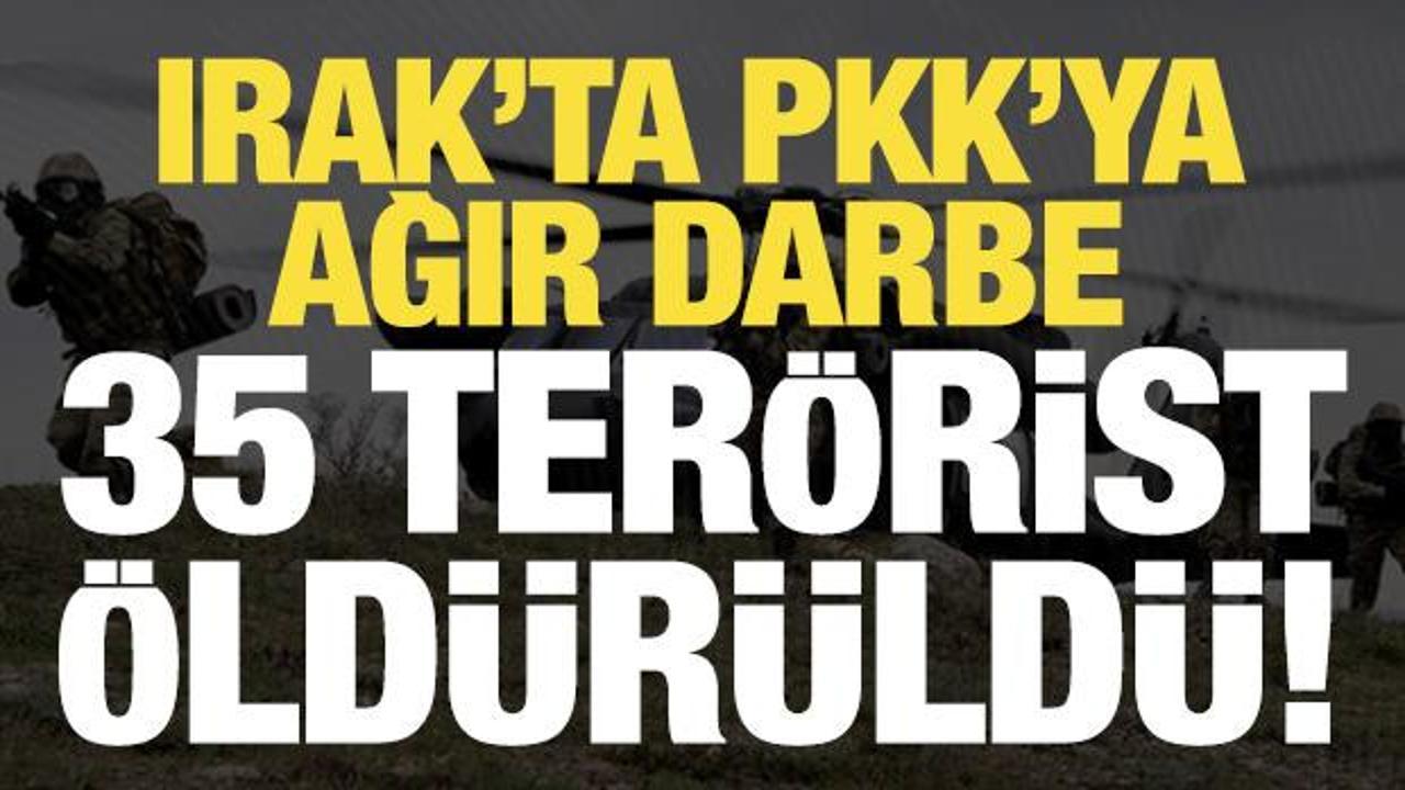 Son dakika... Terör örgütüne ağır darbe: 35 terörist öldürüldü!