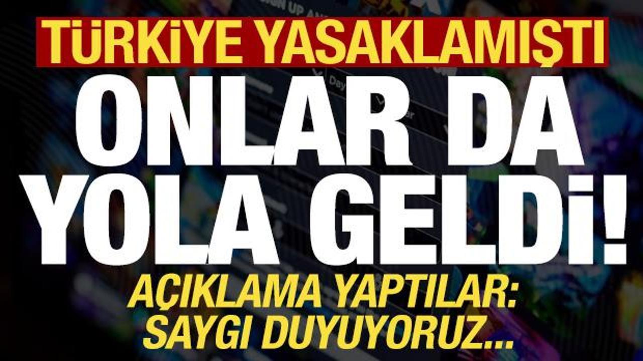 Türkiye yasaklamıştı, onlar da dize geldi! Açıklama yaptılar...