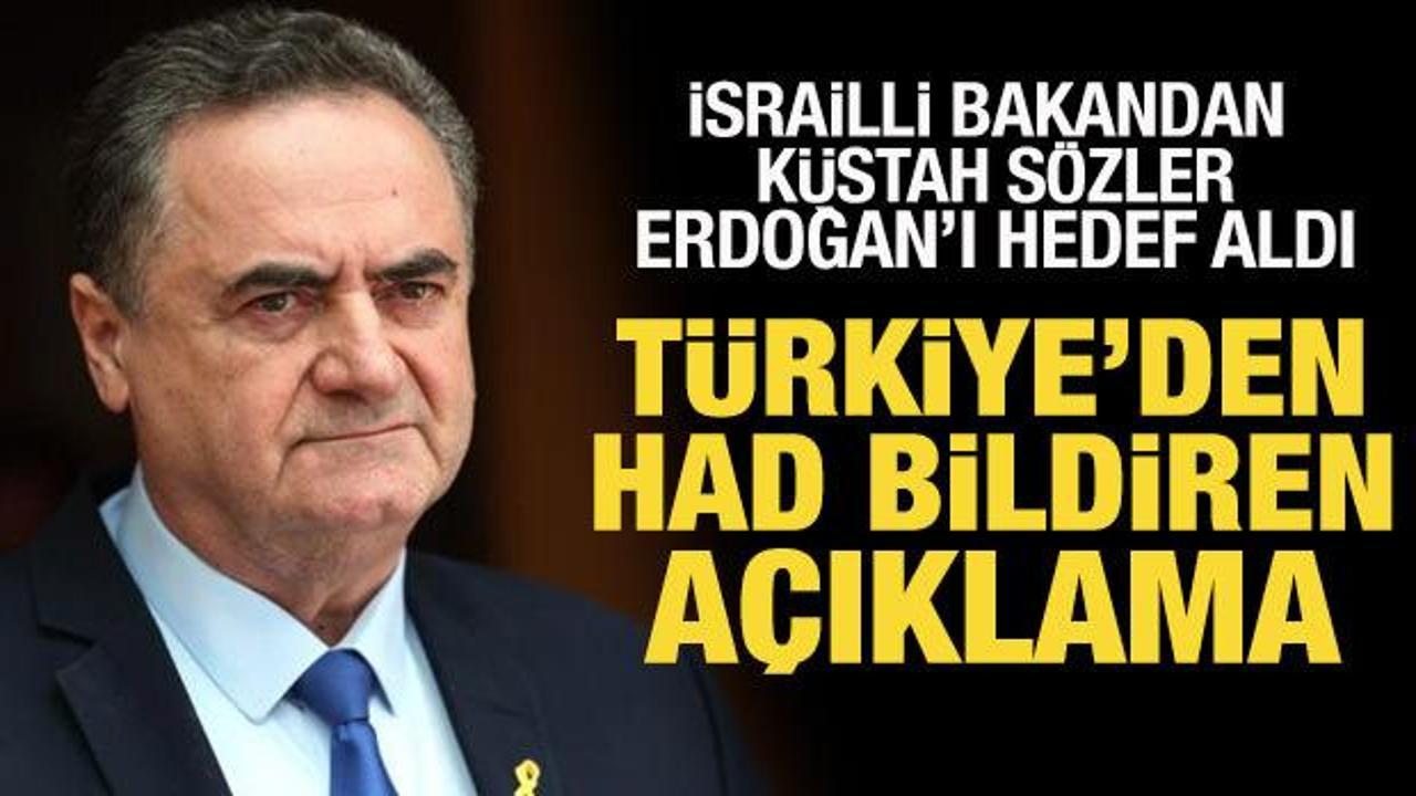 Türkiye'den İsrailli bakana sert tepki: İftira ve yalan dolu!