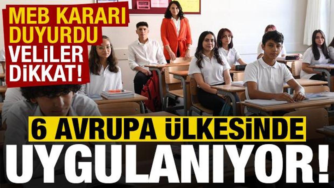 Veliler dikkat: MEB &ouml;ğrencilere yasakladı!