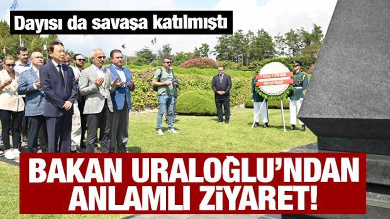 Bakan Uraloğlu, Busan'da yatan Kore şehitlerini ziyaret etti 