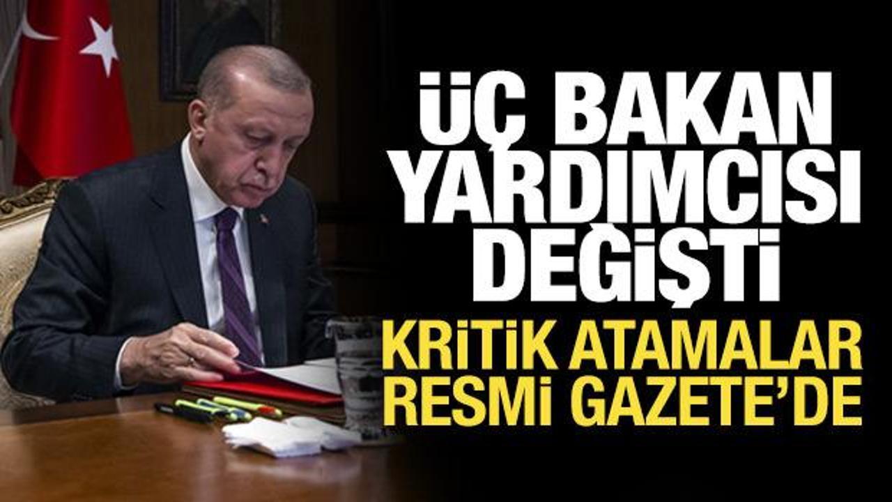 Başkan Erdoğan imzaladı: Kritik atamalar Resmi Gazete'de!