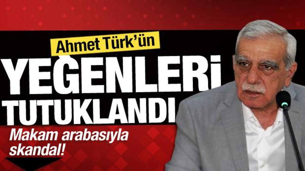 Belediyeye ait makam aracında adam döven Ahmet Türk'ün yeğenleri tutuklandı