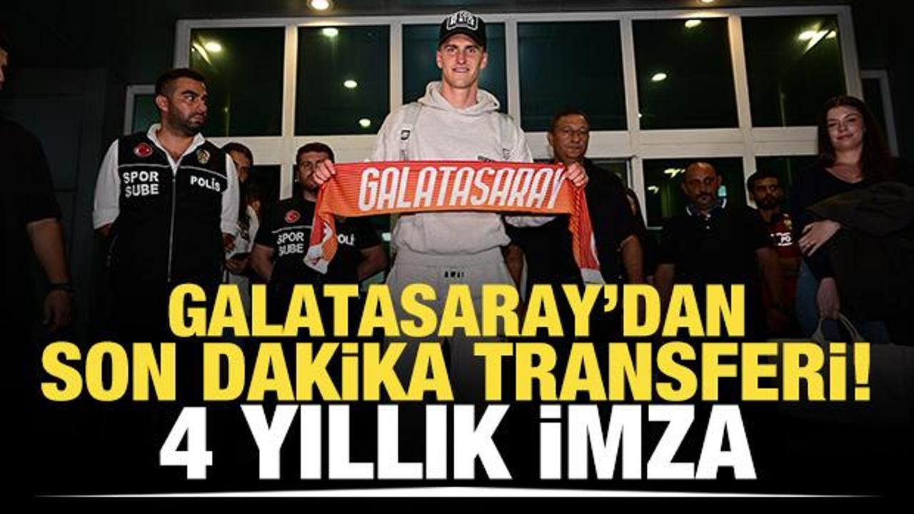 Galatasaray yeni transferini duyurdu! 4 yıllık imza