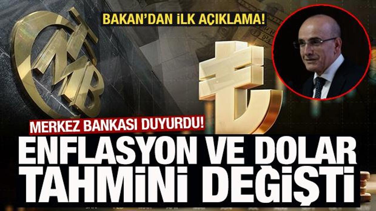 Merkez Bankası anketinde enflasyon ve dolar tahmini geriledi! Bakan Şimşek'ten ilk yorum