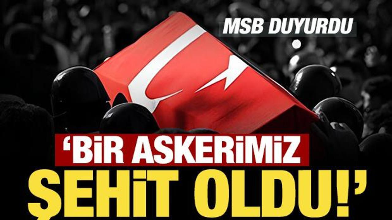 MSB duyurdu: Bir şehidimiz var!