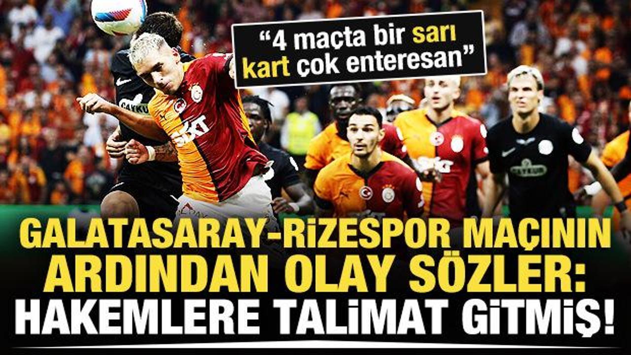 Olay sözler! "Hakemlere talimat gitmiş"