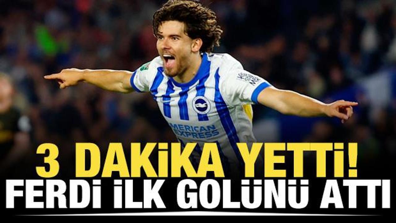 3 dakika yetti! Ferdi Kadıoğlu ilk golünü attı