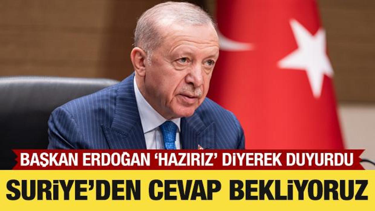 Cumhurbaşkanı Erdoğan'dan Suriye açıklaması: Esad ile görüşmeye hazırız!