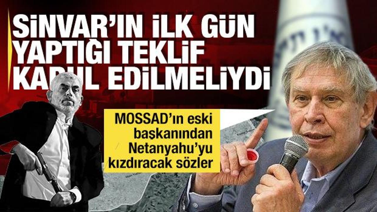 Eski Mossad Başkanı Pardo: Sinvar'ın ilk gün yaptığı teklif kabul edilmeliydi