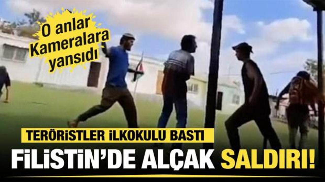 Filistin'de alçak saldırı... Teröristler ilkokulu bastı