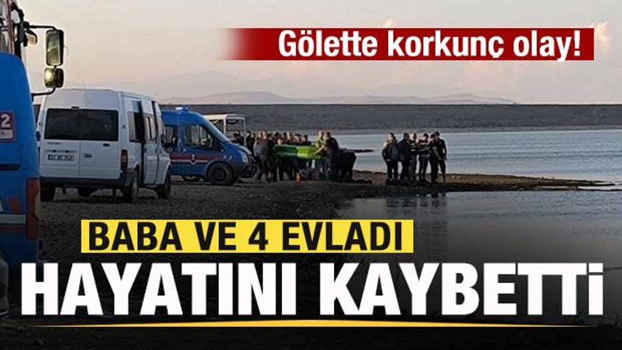 G&ouml;lette korkun&ccedil; olay! Baba ve 4 evladı hayatını kaybetti