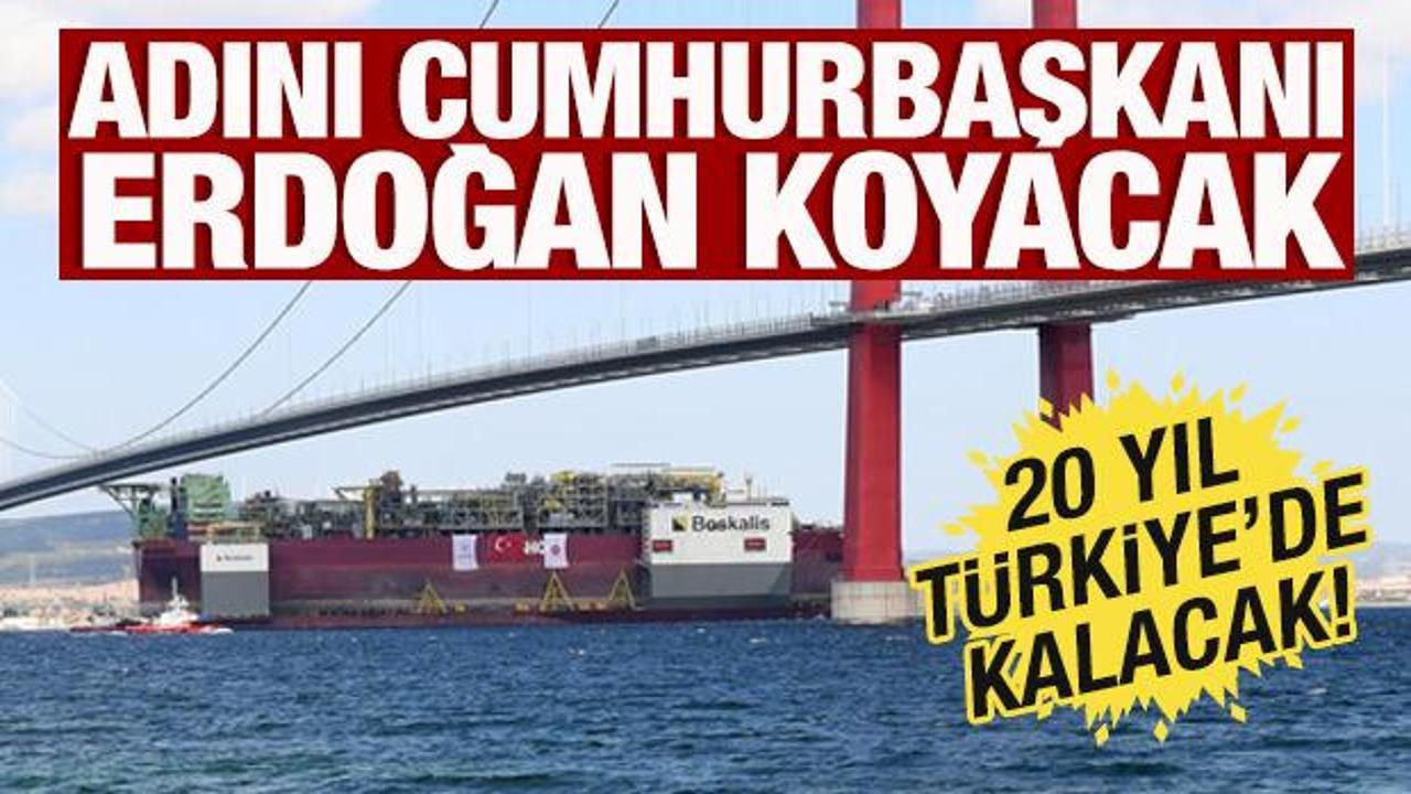 Yeni y&uuml;zer doğal gaz &uuml;retim platformu T&uuml;rkiye'de