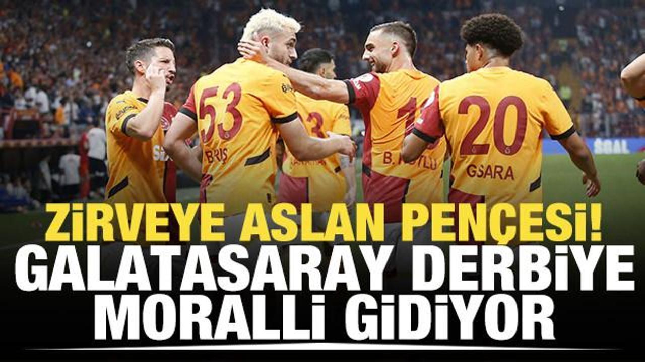 Zirveye aslan pençesi! Galatasaray derbiye moralli gidiyor