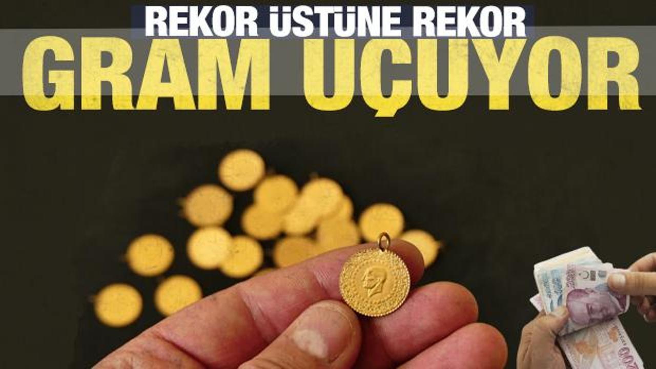 Gram altın ilk kez bu rakama satılıyor! Tabelayı g&ouml;renler şaşırdı