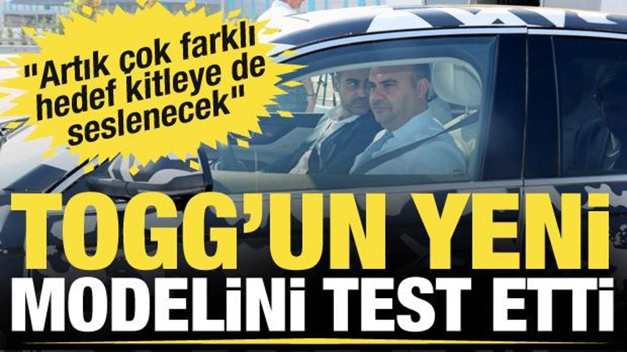 Bakan Kacır, Togg'un yeni modeli T10F'yi test etti