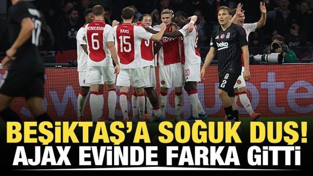 Beşiktaş'a Hollanda'da soğuk duş! Ajax farka koştu