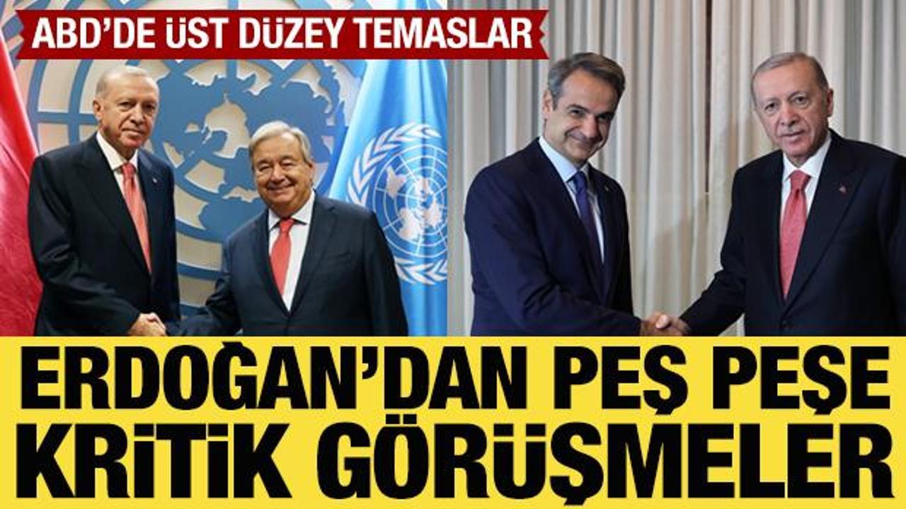 Cumhurbaşkanı Erdoğan, Mi&ccedil;otakis ile g&ouml;r&uuml;şt&uuml;: Kritik toplantı i&ccedil;in tarih verildi