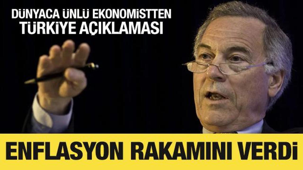 D&uuml;nyaca &uuml;nl&uuml; ekonomistten T&uuml;rkiye a&ccedil;ıklaması: Enflasyon oranını a&ccedil;ıkladı