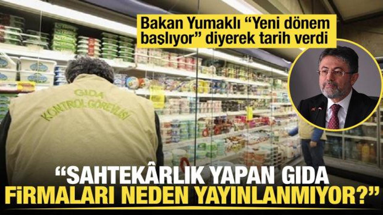 Gıda sahtek&acirc;rlarının ifşasında yeni d&ouml;nem! Bakan Yumaklı duyurdu: 1 Ekim&rsquo;de başlıyor