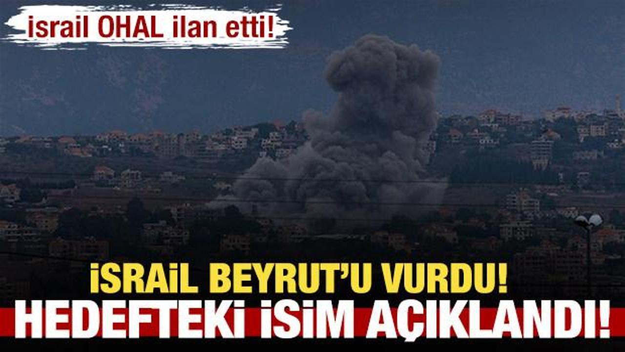 İsrail, L&uuml;bnan'ın başkenti Beyrut'u vurdu!