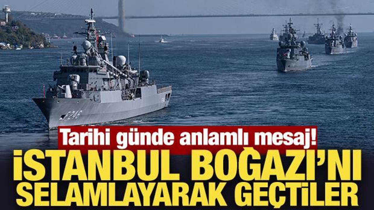 Preveze Deniz Zaferi&rsquo;nin 486&rsquo;ncı yılı! 16 gemi İstanbul Boğaz ge&ccedil;işi icra etti