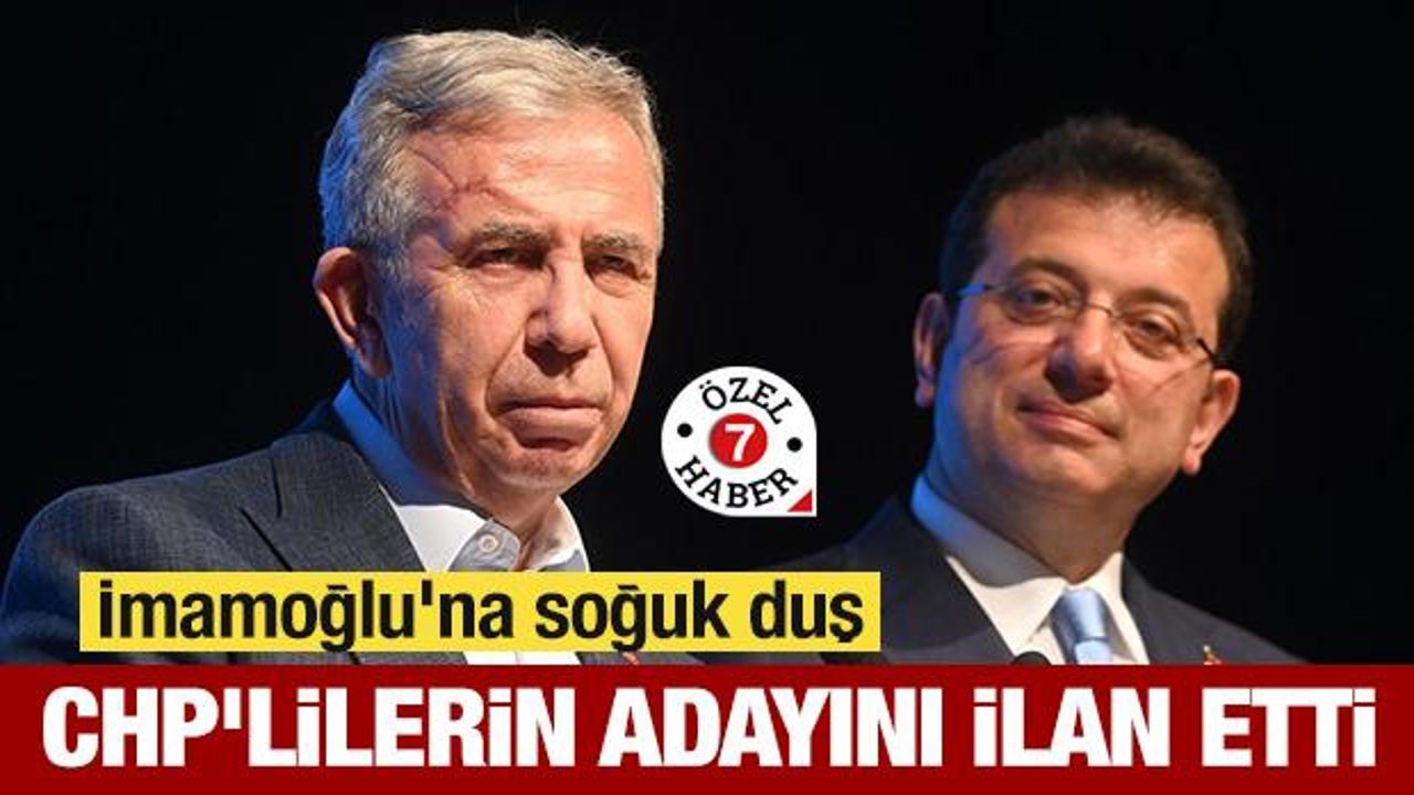 S&ouml;zc&uuml;'den İmamoğlu'na soğuk duş: CHP'lilerin adayını ilan etti