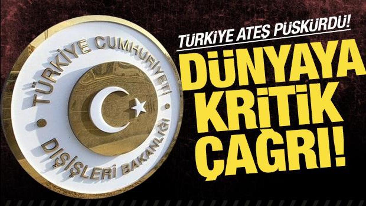 T&uuml;rkiye'den İsrail'e L&uuml;bnan tepkisi!