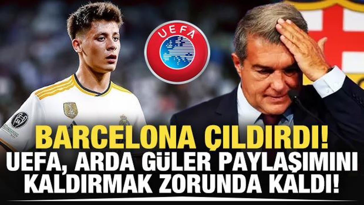 UEFA, Arda G&uuml;ler paylaşımını kaldırmak zorunda kaldı!