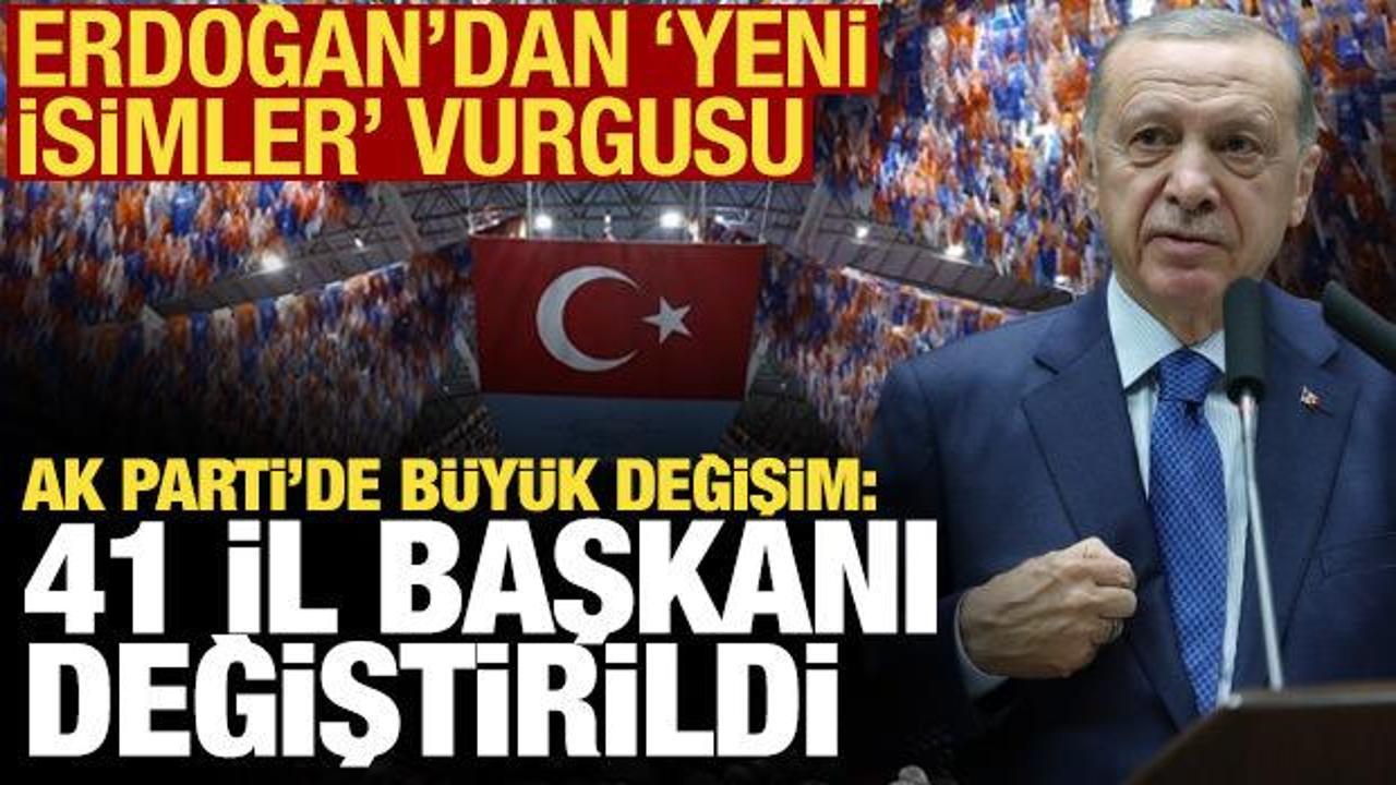 AK Parti'de büyük değişim: 41 il başkanı ile 547 ilçe başkanı değiştirildi