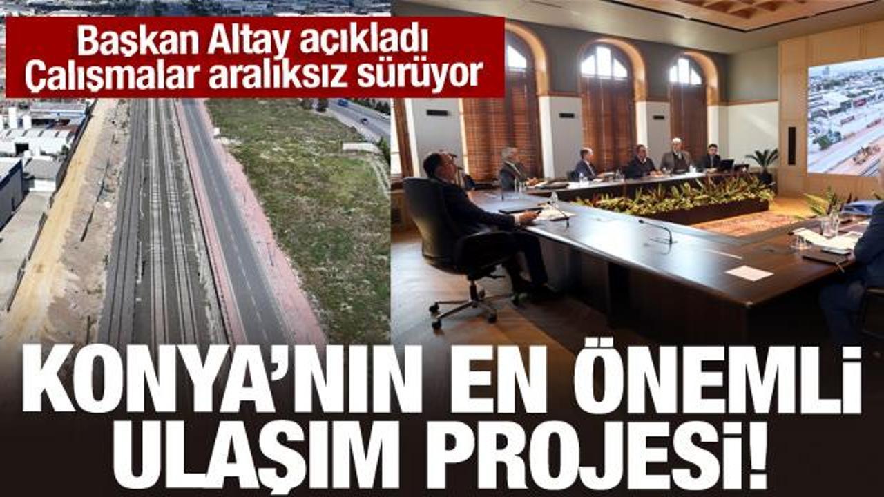 Başkan Altay banliy&ouml; hattında &ccedil;alışmaların yoğun şekilde s&uuml;rd&uuml;ğ&uuml;n&uuml; a&ccedil;ıkladı