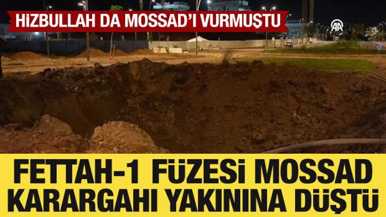 İran'ın attığı Fettah-1 f&uuml;zelerinden birisi MOSSAD karargahının yakınlarına d&uuml;şt&uuml;