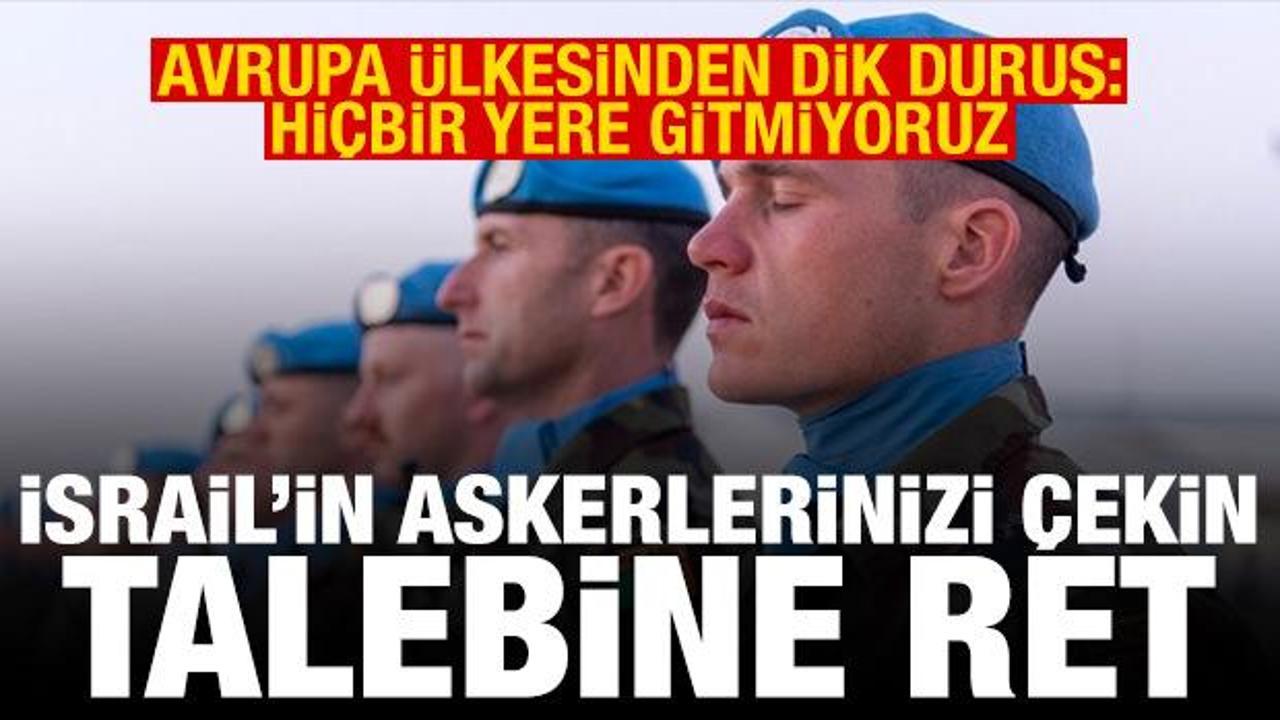İsrail'in "askerlerinizi &ccedil;ekin" talebine İrlanda'dan ret: Hi&ccedil;bir yere gitmiyoruz