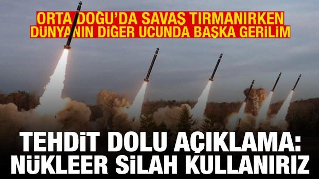 Kuzey Kore'den G&uuml;ney Kore'ye tehdit: N&uuml;kleer silah kullanırız