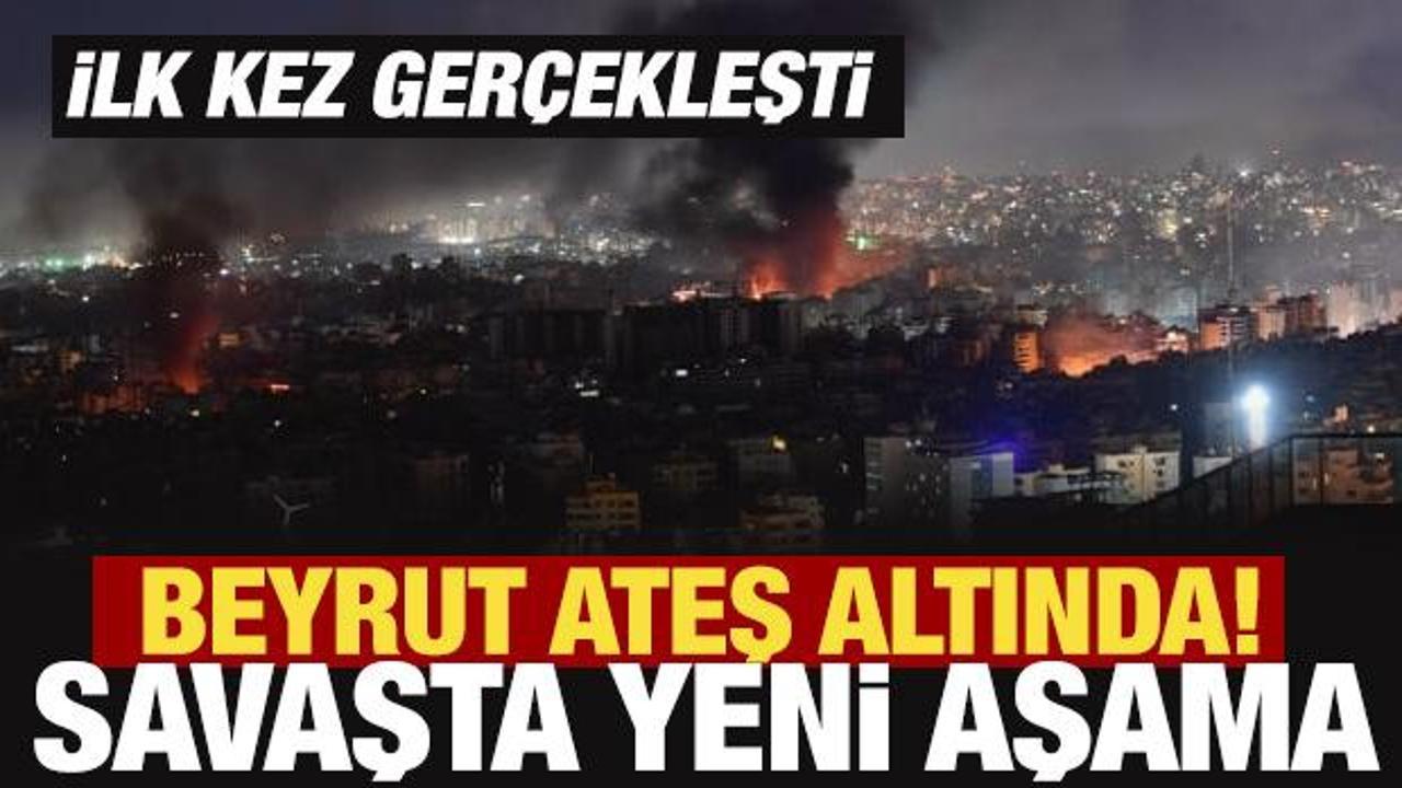 Son Dakika... İsrail, Beyrut'u bir kez daha vurdu!