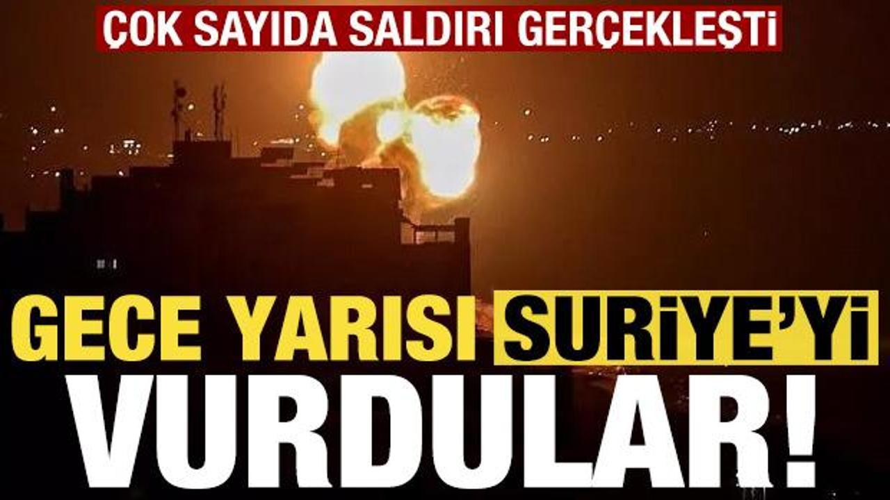 Son dakika: İsrail gece yarısı Suriye'yi vurdu! Çok sayıda saldırı gerçekleşti...