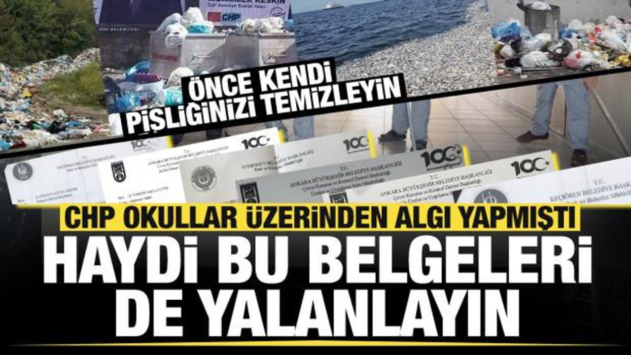 'Temizlik' üzerinden algı yapan CHP okulların taleplerine 'tasarruf var, yapamayız' demiş!