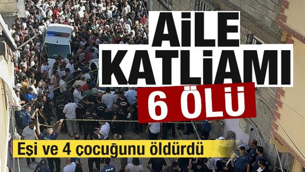 Aile katliamı: Eşi ve 4 &ccedil;ocuğunu &ouml;ld&uuml;rd&uuml;, yaşamına son verdi