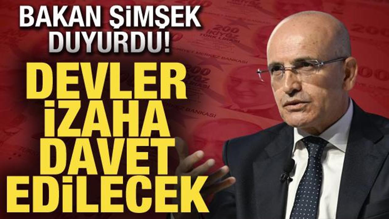 Bakan Şimşek: 3.400 büyük şirket izaha davet edilecek