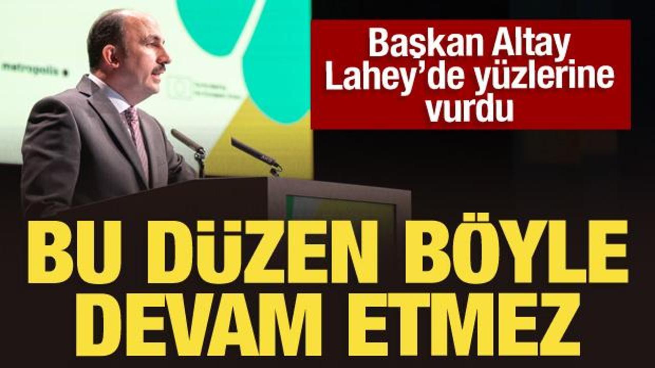 Başkan Altay'dan İsrail'e sessiz kalanlara tepki: Bu d&uuml;zen b&ouml;yle devam etmez
