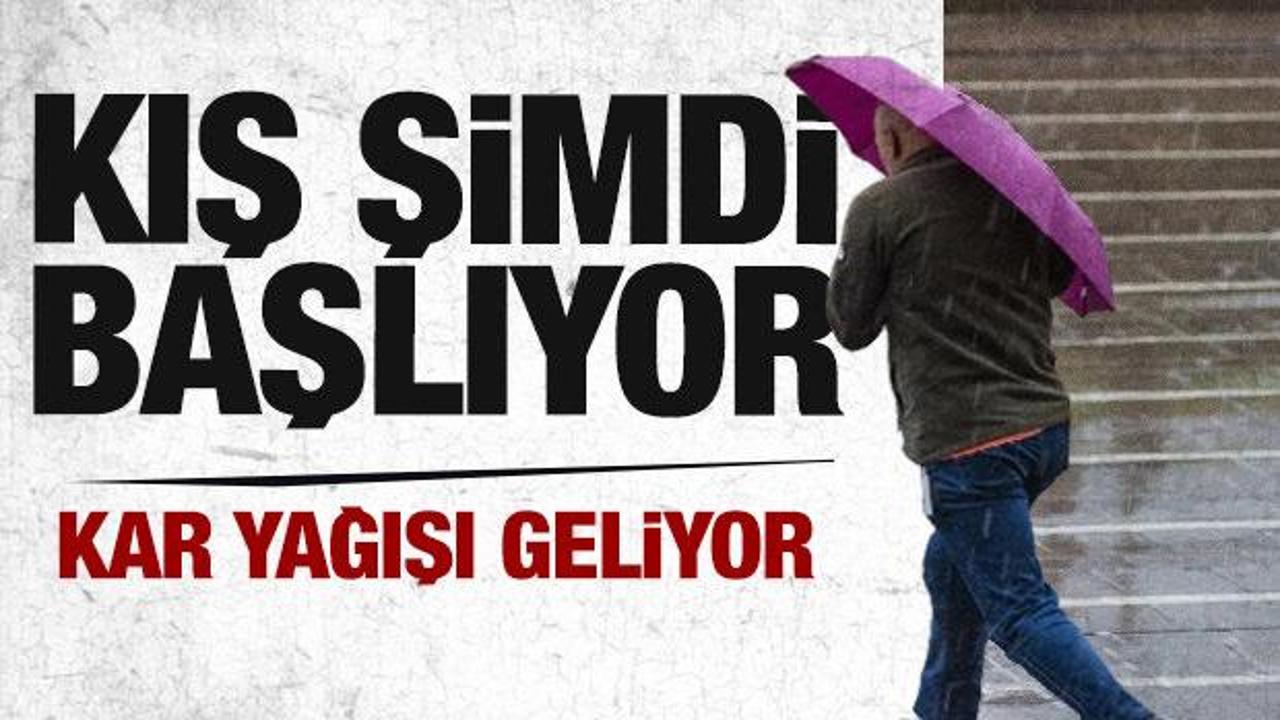 Hava tersine d&ouml;n&uuml;yor! Daha etkili olacak! Kar yağışı da başlıyor