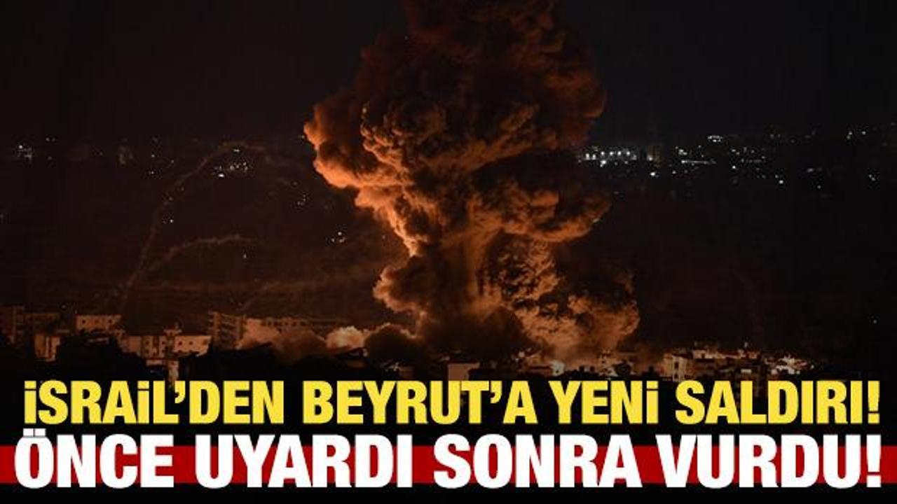 İşgalci İsrail'den L&uuml;bnan'a yeni saldırı: &Ouml;nce uyardı sonra bombaladı!