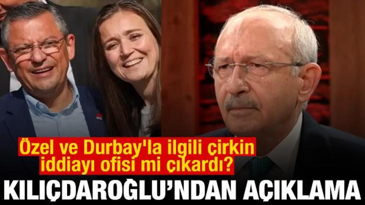 Kılı&ccedil;daroğlu'ndan a&ccedil;ıklama! &Ouml;zel ve Durbay'la ilgili &ccedil;irkin iddiayı ofisi mi &ccedil;ıkardı?