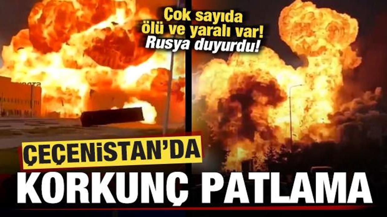 Rusya son dakika duyurdu! &Ccedil;e&ccedil;enistan'da korkun&ccedil; patlama! &Ccedil;ok sayıda &ouml;l&uuml; ve yaralı var