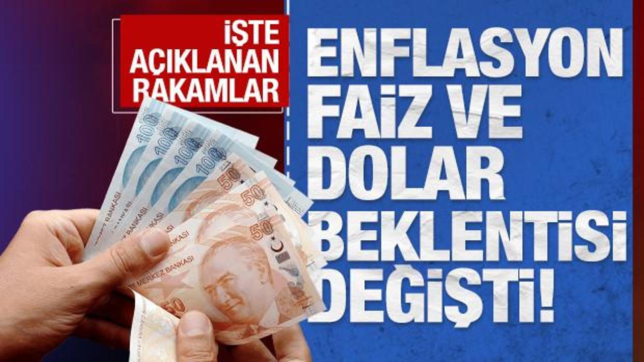 Son dakika haberi: Enflasyon ve dolar tahmini değişti