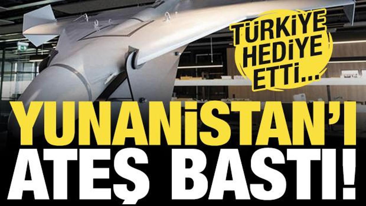 Türkiye'den sürpriz ''kamikaze dron'' hediyesi! Yunanistan'ı ateş bastı...