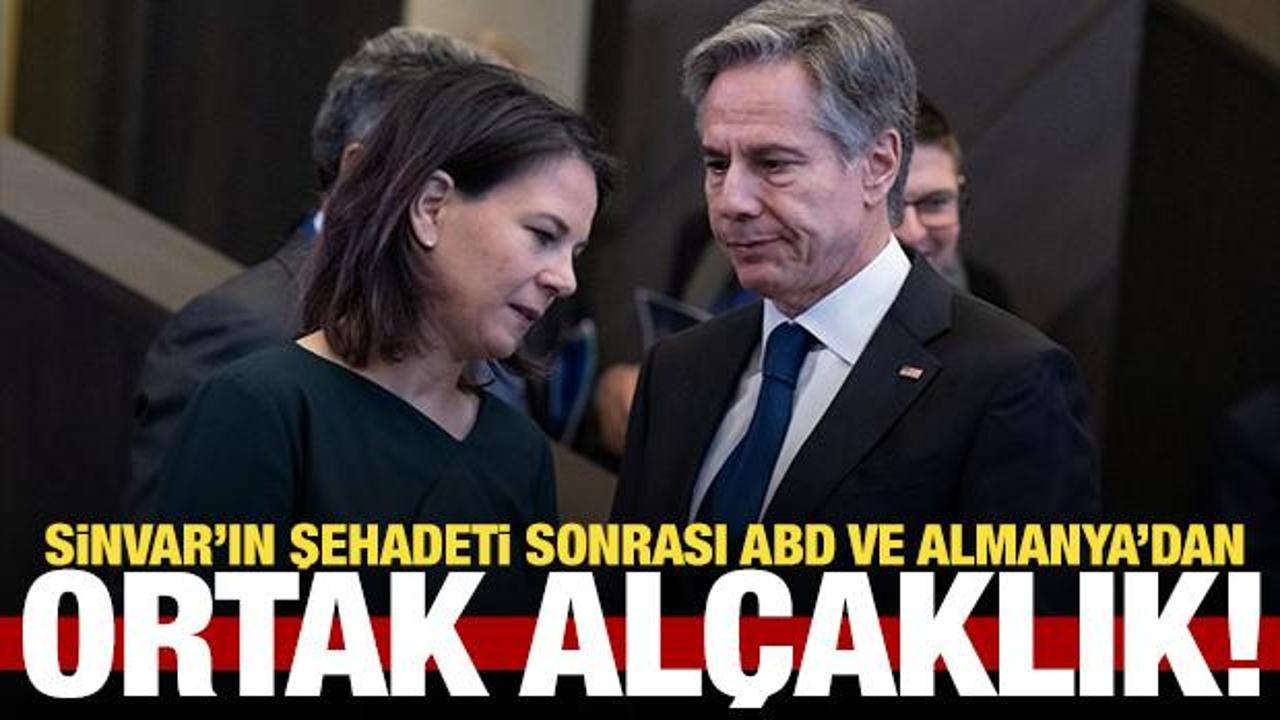 ABD ve Almanya'dan Sinvar için alçak açıklama!