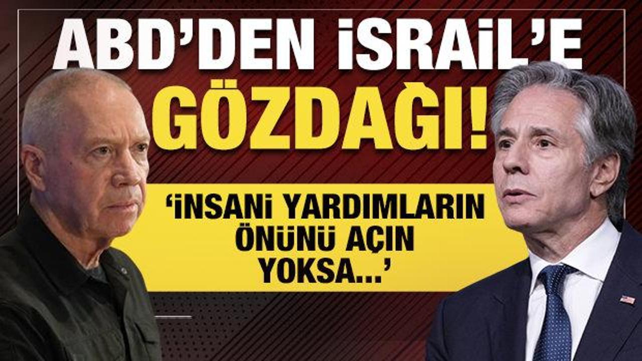 ABD'den İsrail'e gözdağı: insani yardımların önünü aç, yoksa...