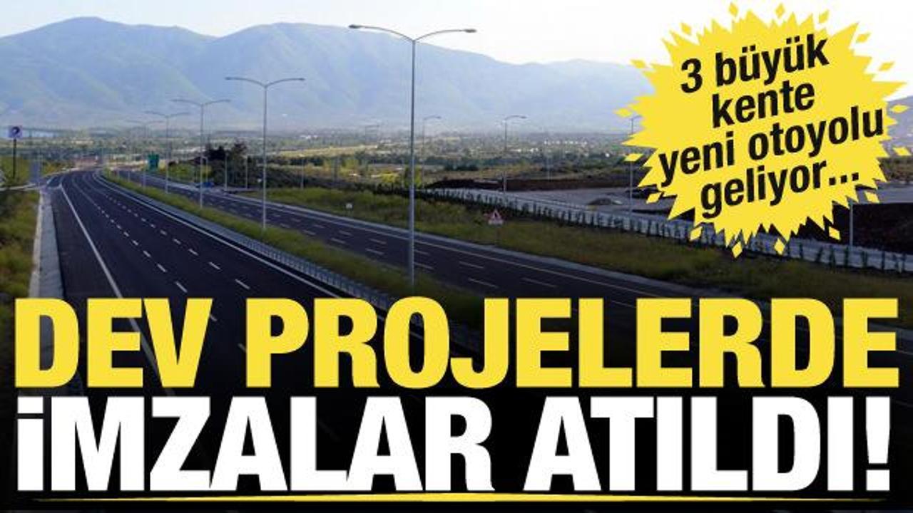 Ankara-Kırıkkale-Delice ve Antalya-Alanya otoyol projelerinin yapımı için imzalar atıldı