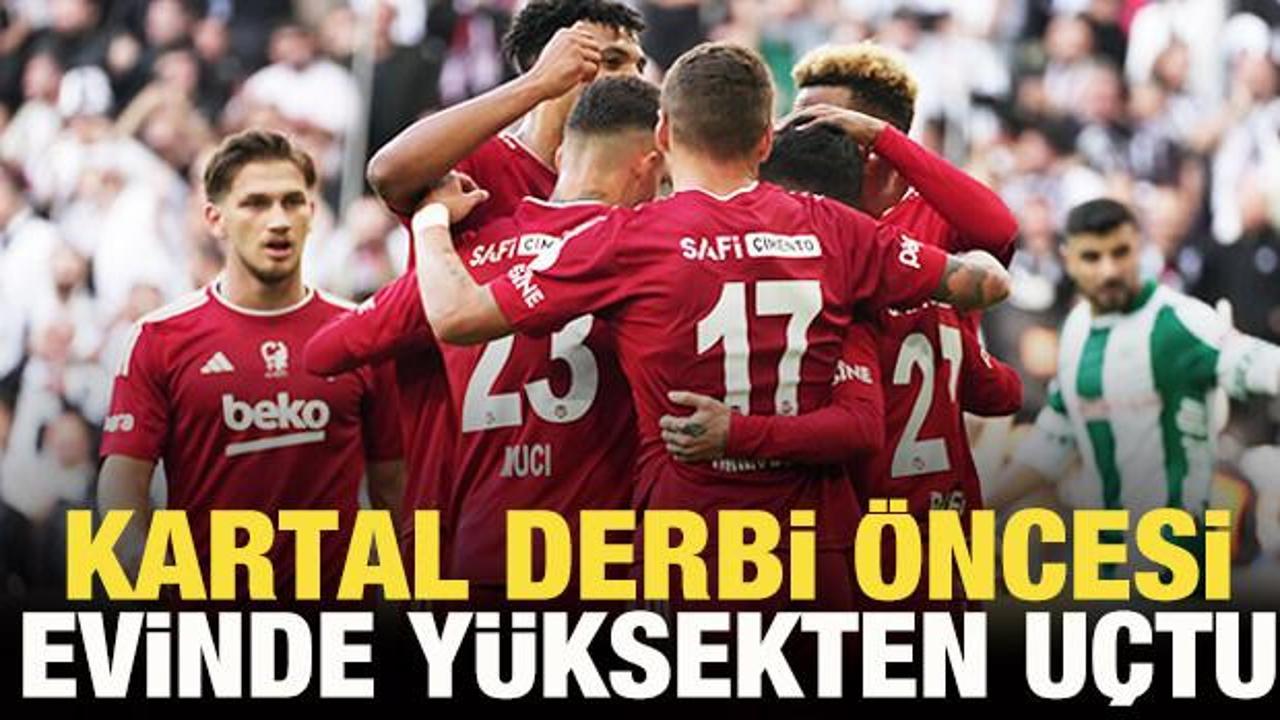 Beşiktaş, derbi öncesi yüksekten uçtu